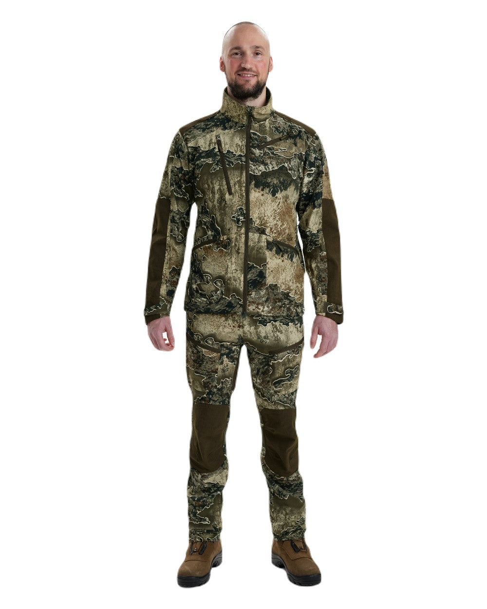 Realtree Excape coloured Deerhunter Excape Light Jacket on white background 