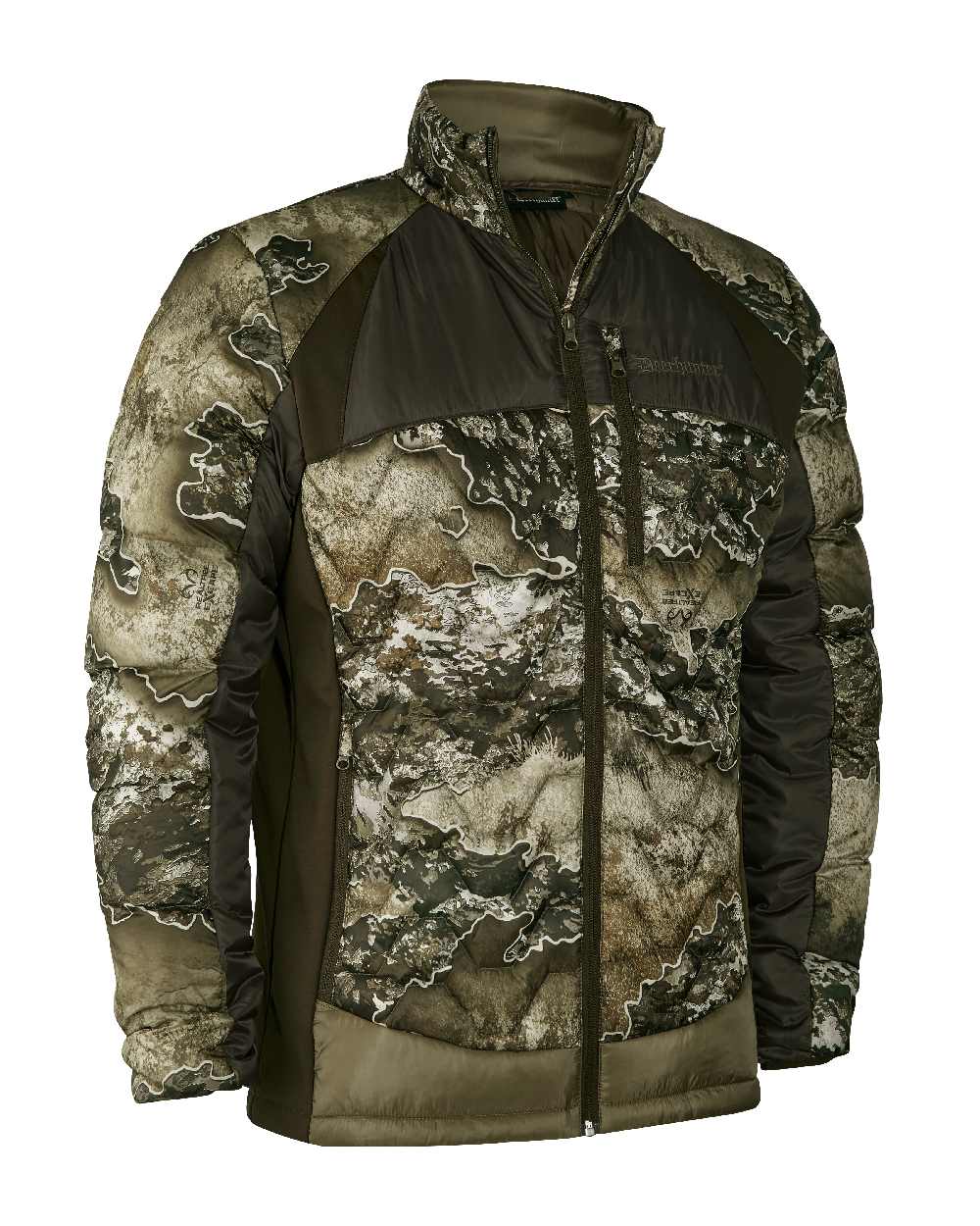 Realtree Excape coloured Deerhunter Excape Quilted Jacket on white background 