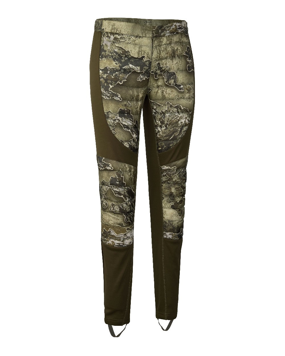 Realtree Excape coloured Deerhunter Excape Quilted Trousers on white background 