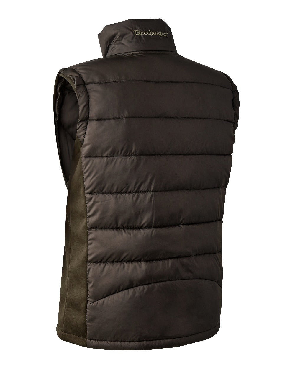 Art Green coloured Deerhunter Excape Quilted Waistcoat on white background 
