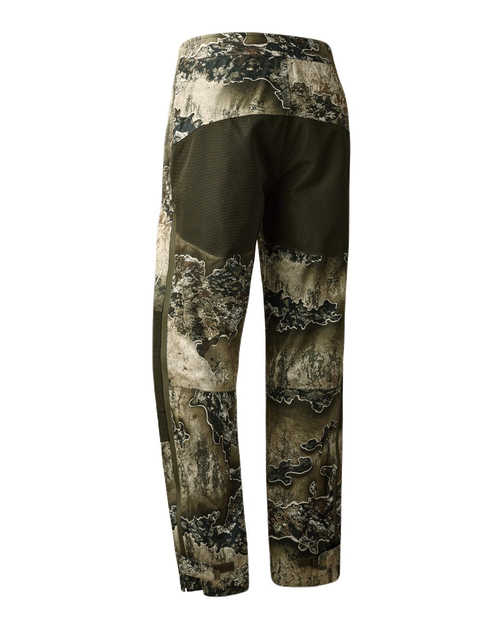 Realtree Excape coloured Deerhunter Excape Rain Trousers on white background 