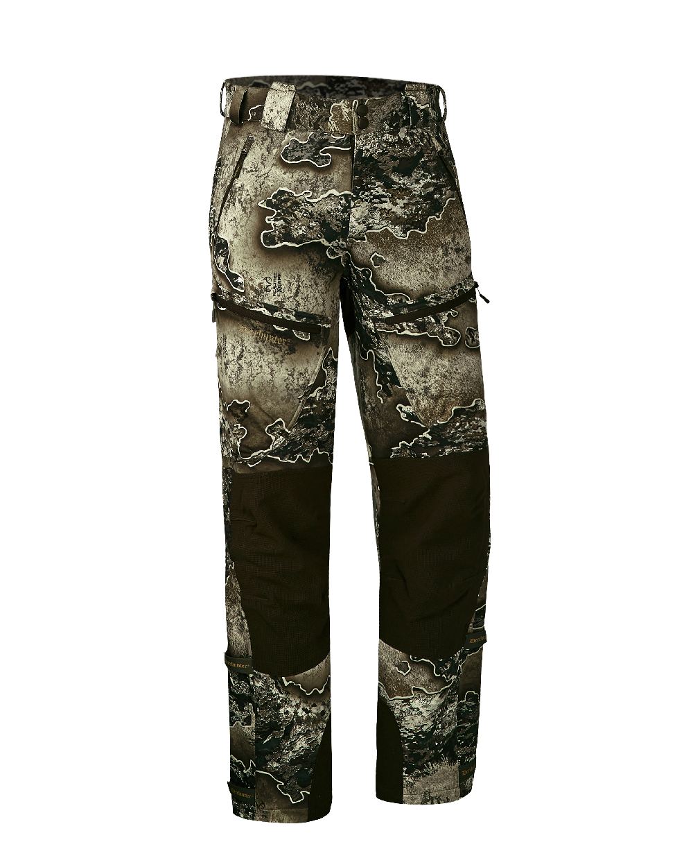 Realtree Excape coloured Deerhunter Excape Softshell Trousers on white background 