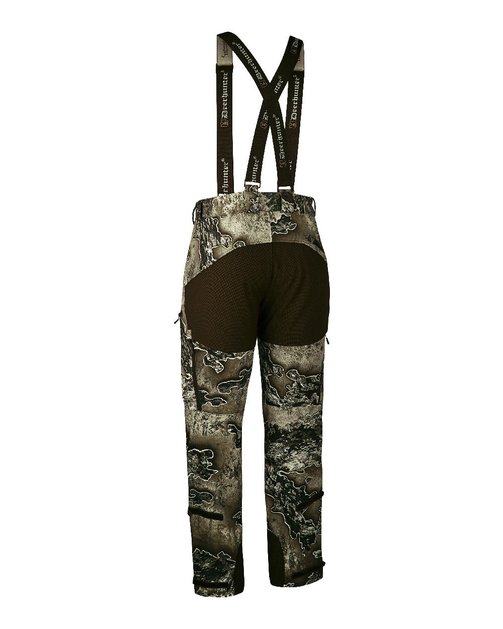 Realtree Excape coloured Deerhunter Excape Softshell Trousers on white background 