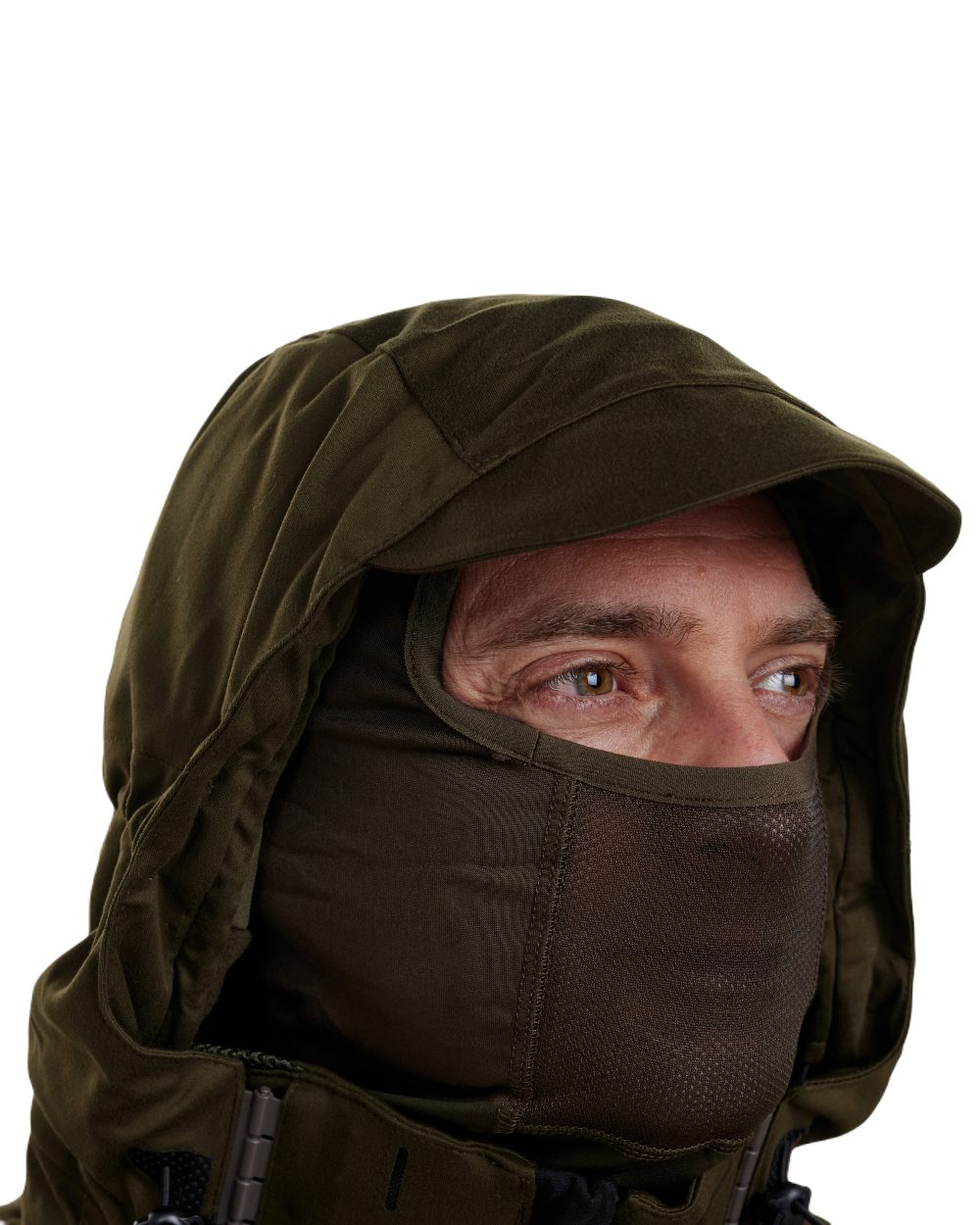 Art Green coloured Deerhunter Excape Winter Waterproof Jacket on white background 