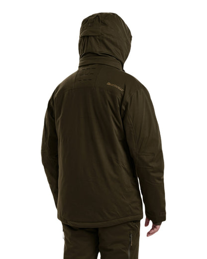 Art Green coloured Deerhunter Excape Winter Waterproof Jacket on white background 