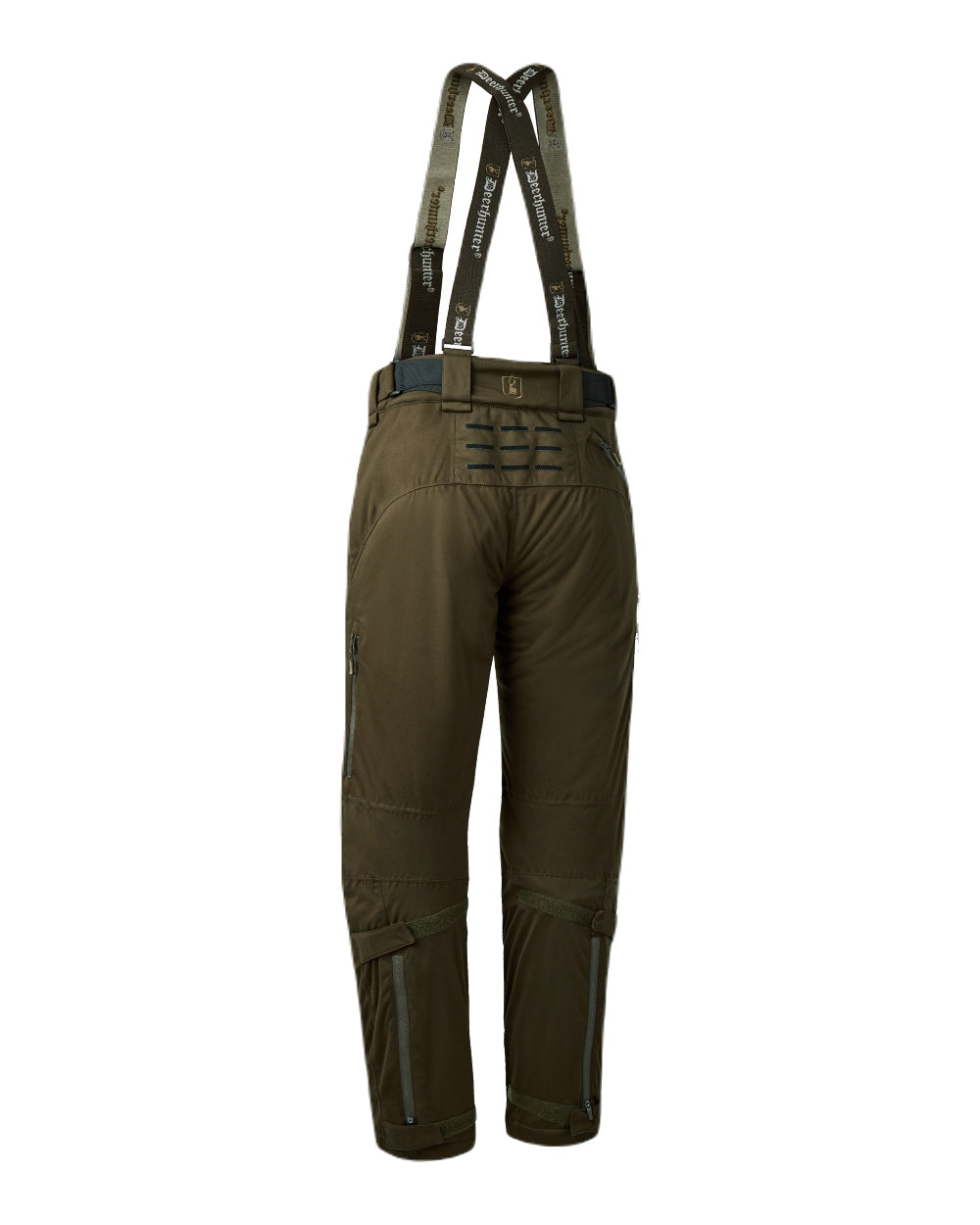 Art Green coloured Deerhunter Excape Winter Waterproof Trousers on white background 