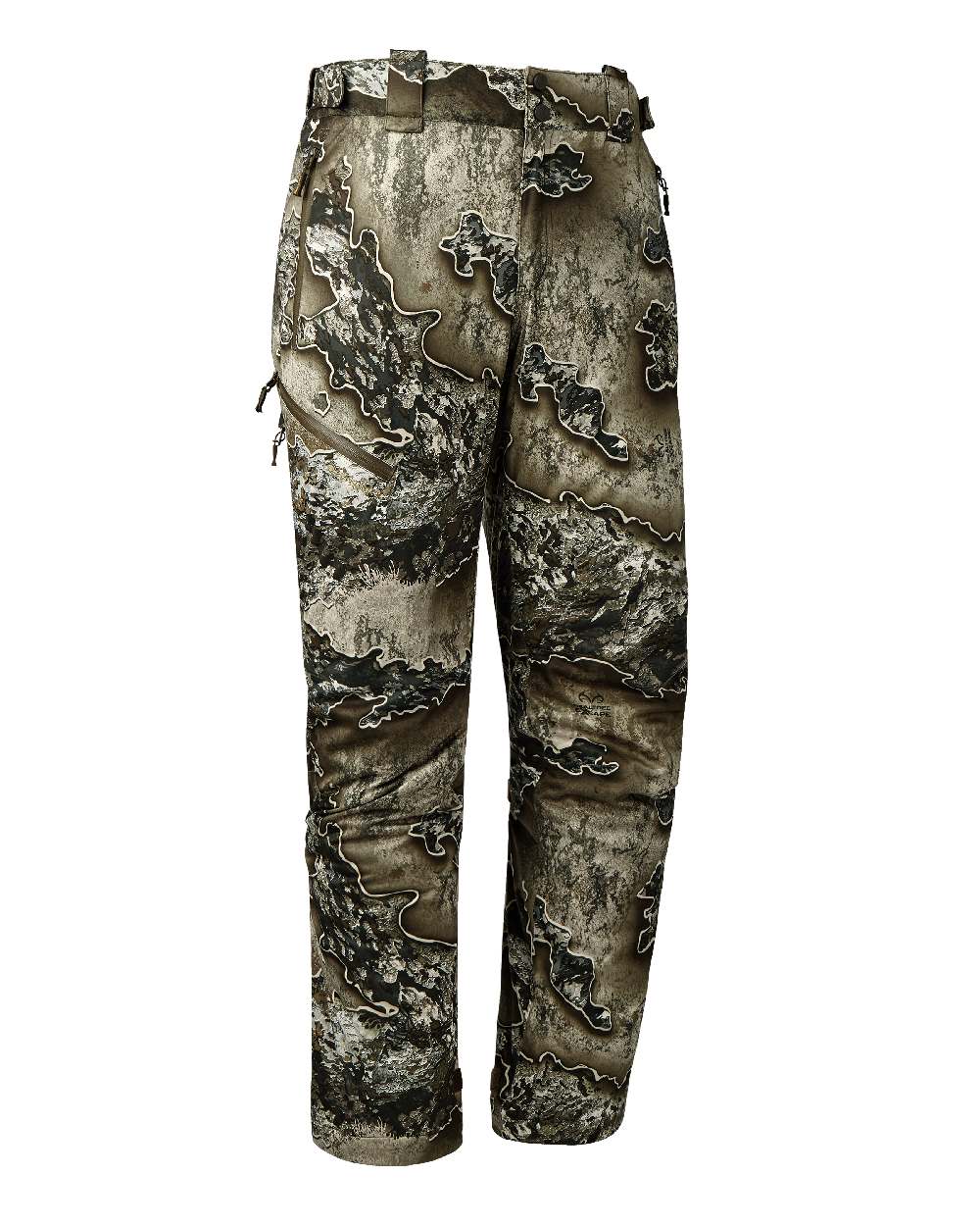 Realtree Excape coloured Deerhunter Excape Winter Waterproof Trousers on white background 