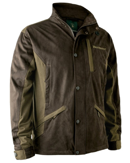 Walnut Coloured Deerhunter Explore Jacket on white background 