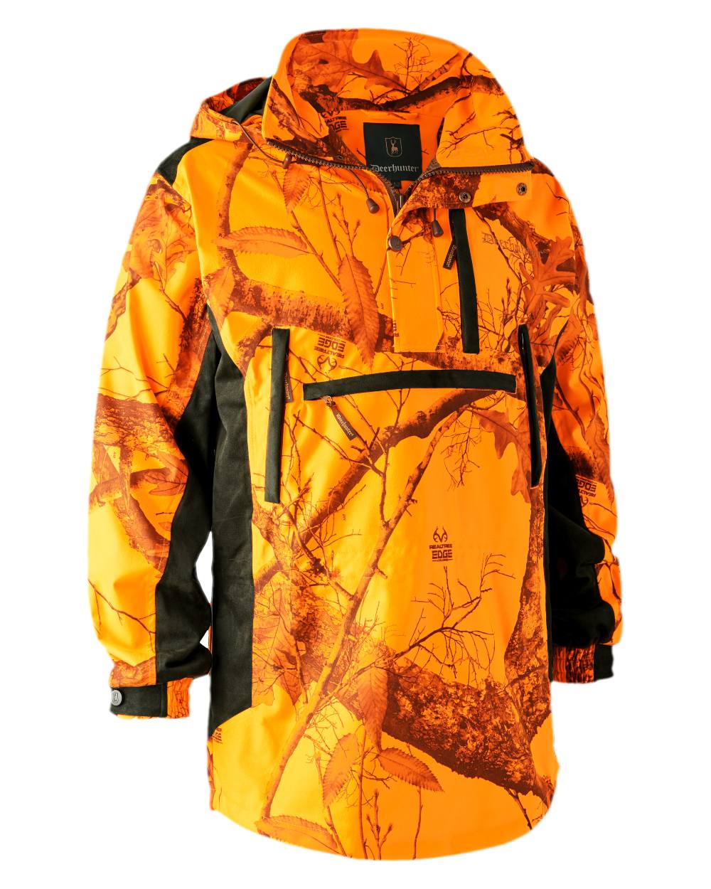 Realtree Edge Orange Coloured Deerhunter Explore Waterproof Smock on white background 