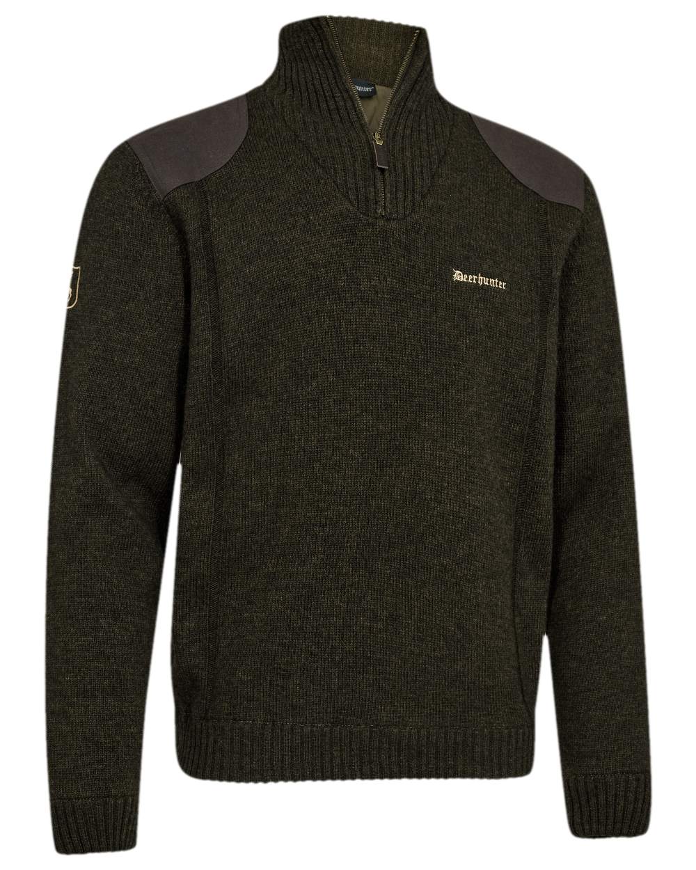 Ridgewood Melange Coloured Deerhunter Finley Stormliner Knit on white background 