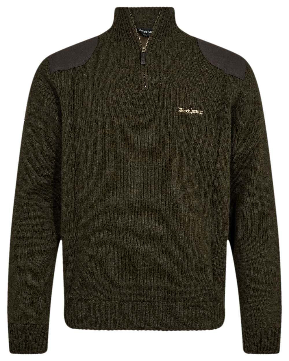 Woodland Melange Coloured Deerhunter Finley Stormliner Knit on white background 