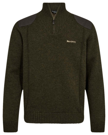 Woodland Melange Coloured Deerhunter Finley Stormliner Knit on white background 