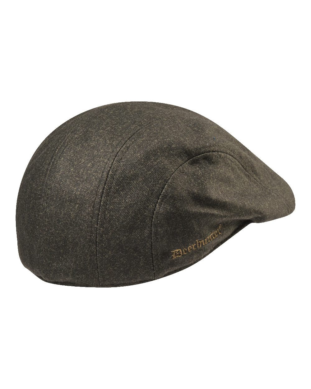 Elmwood coloured Deerhunter Flat Cap on white background 