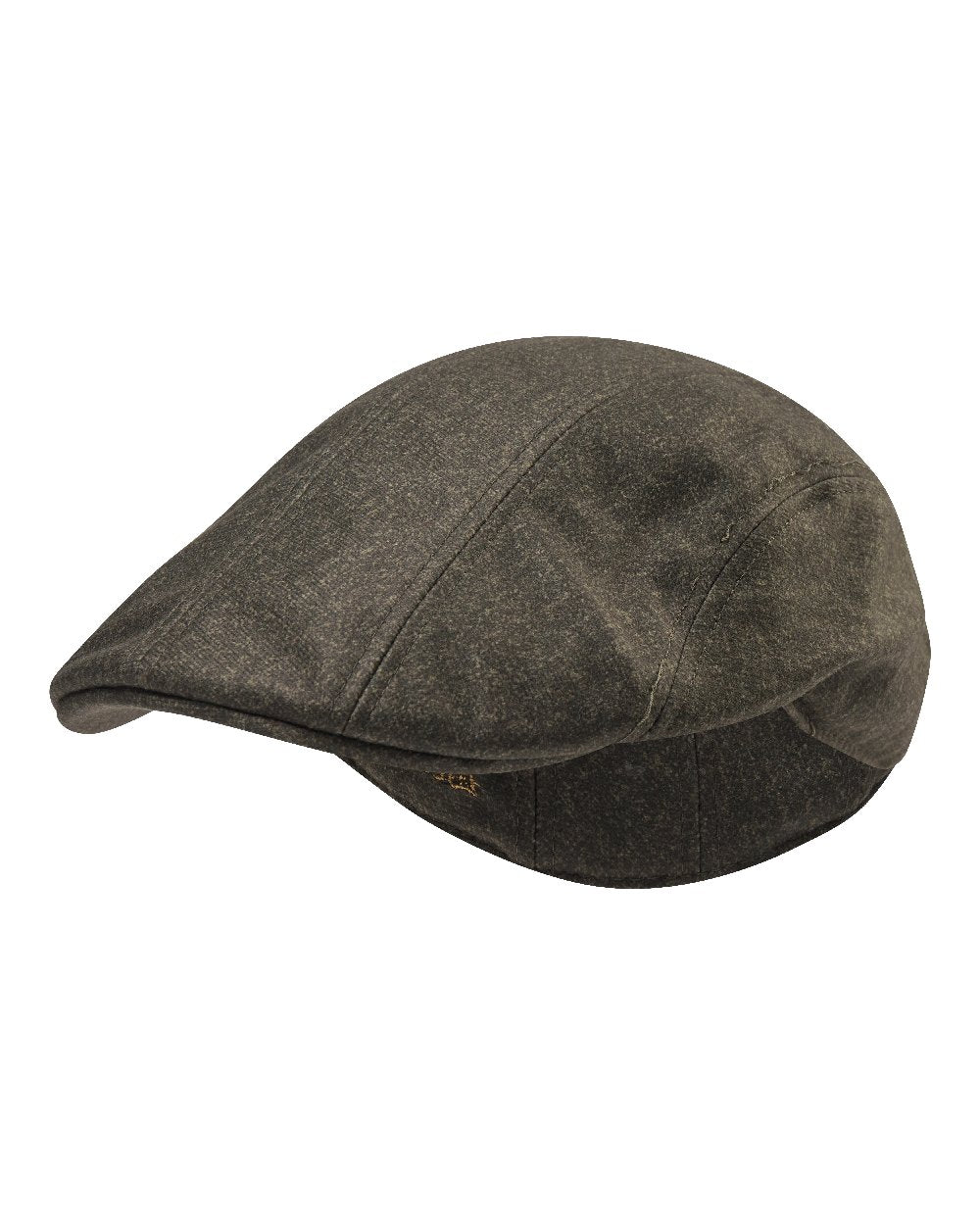 Elmwood coloured Deerhunter Flat Cap on white background 