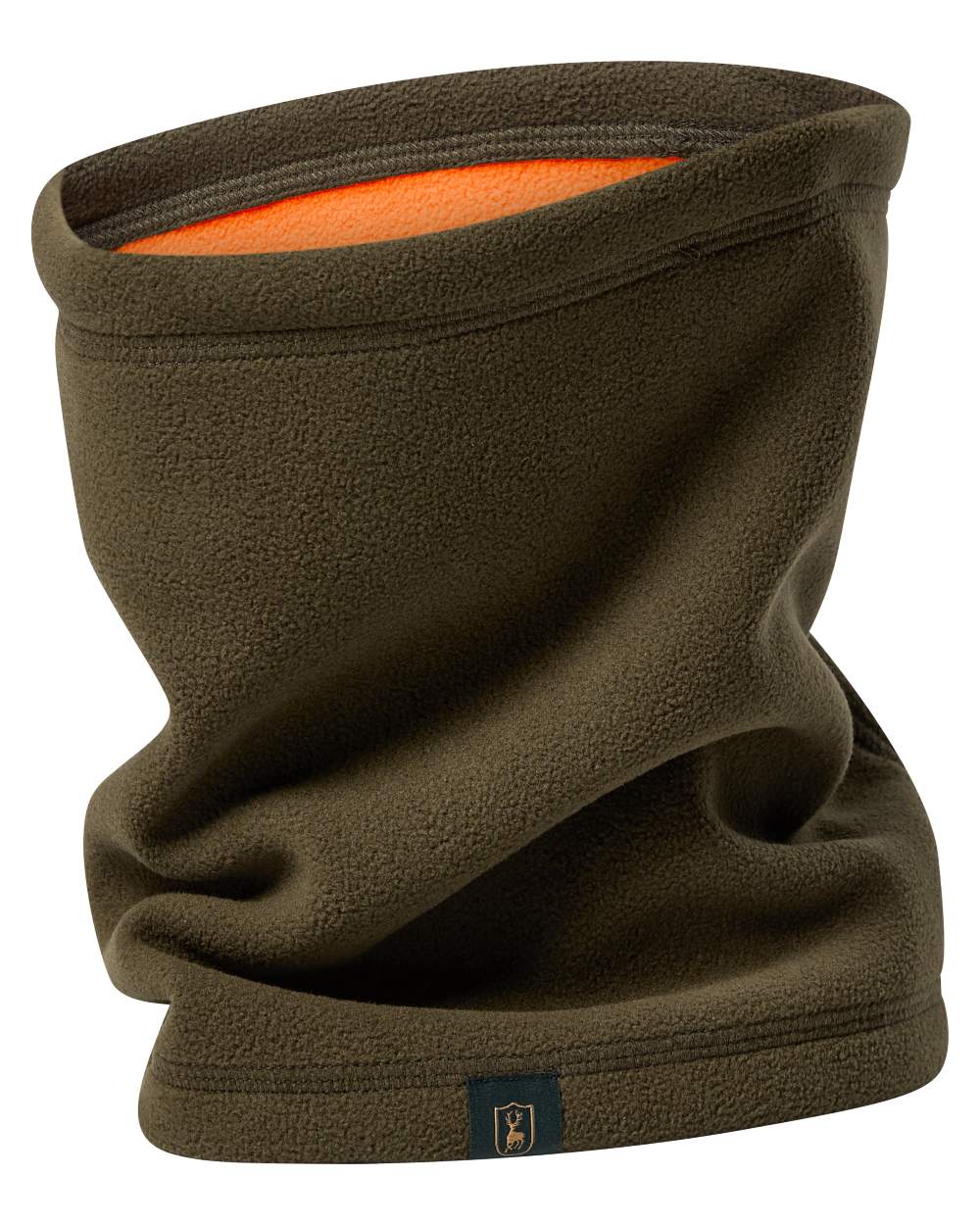 Tarmc Green coloured Deerhunter Fleece Neck Tube on white background 