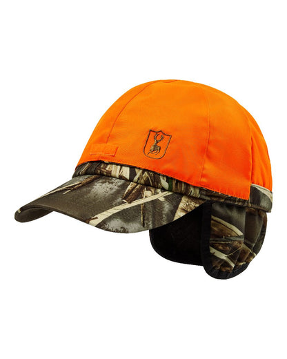 Realtree Max-7 coloured Deerhunter Game Cap with Safety on white background 