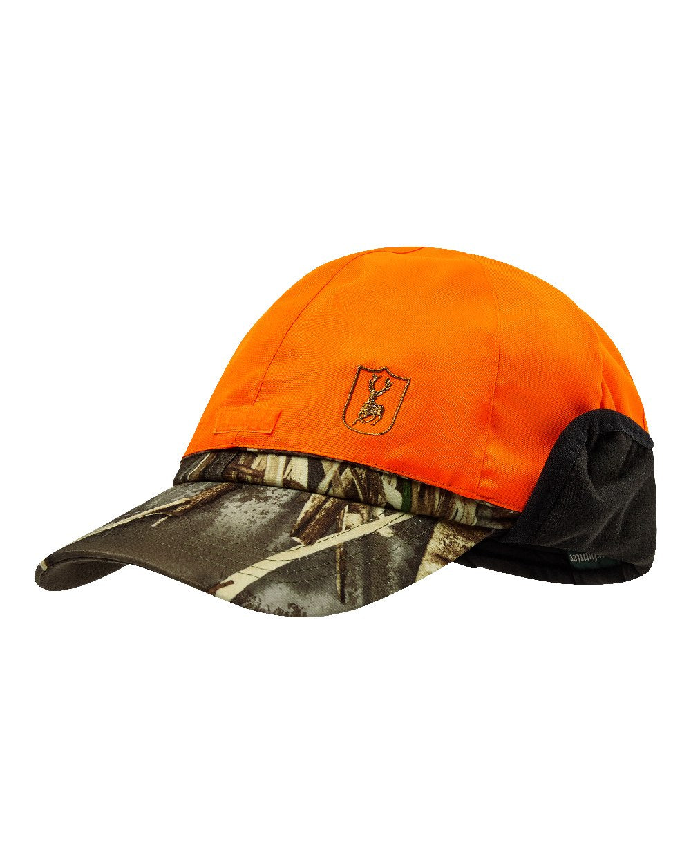 Realtree Max-7 coloured Deerhunter Game Cap with Safety on white background 