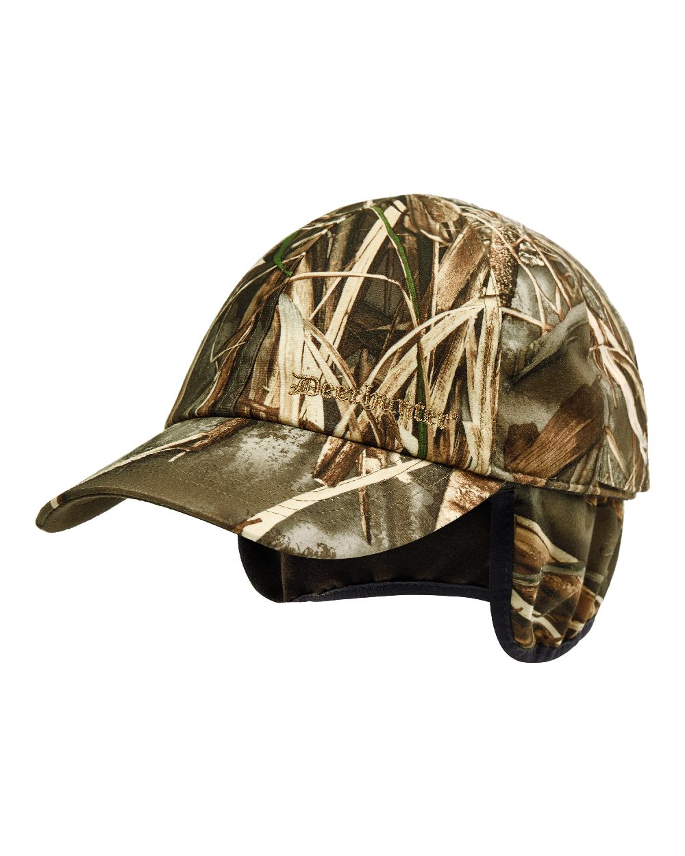 Realtree Max-7 coloured Deerhunter Game Cap with Safety on white background 