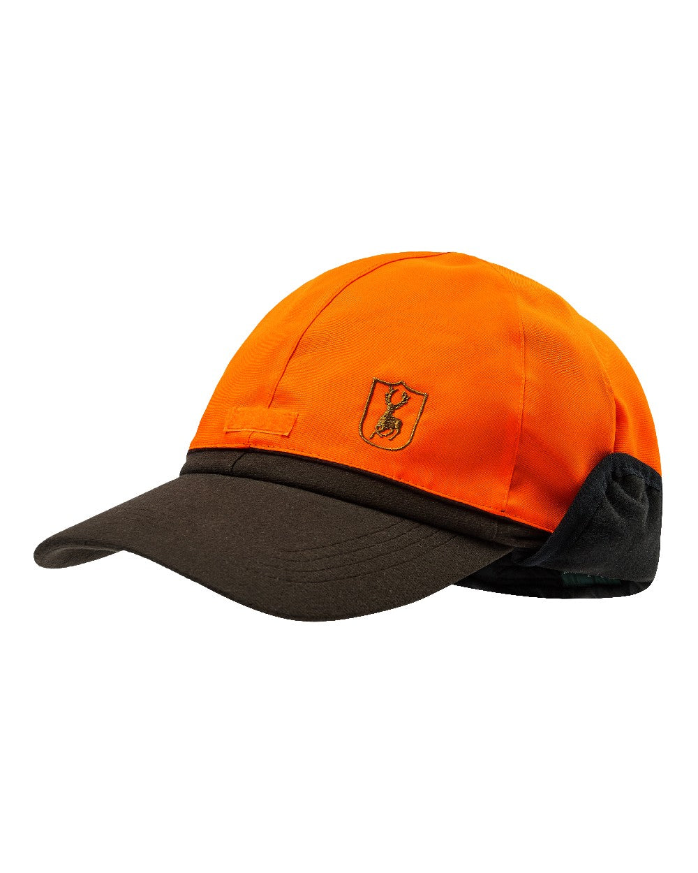 Wood coloured Deerhunter Game Cap with Safety on white background 