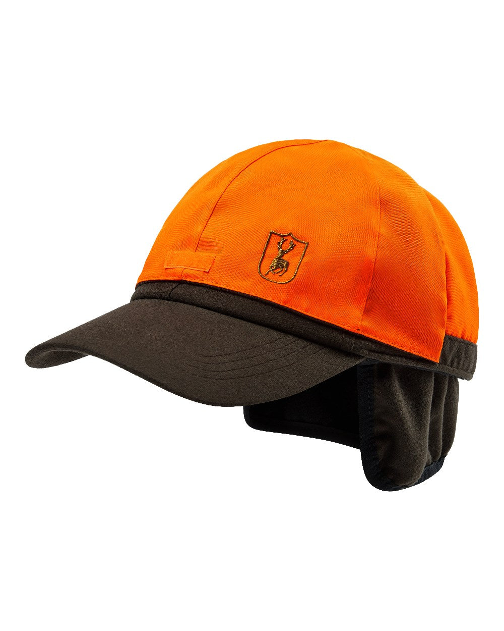 Wood coloured Deerhunter Game Cap with Safety on white background 