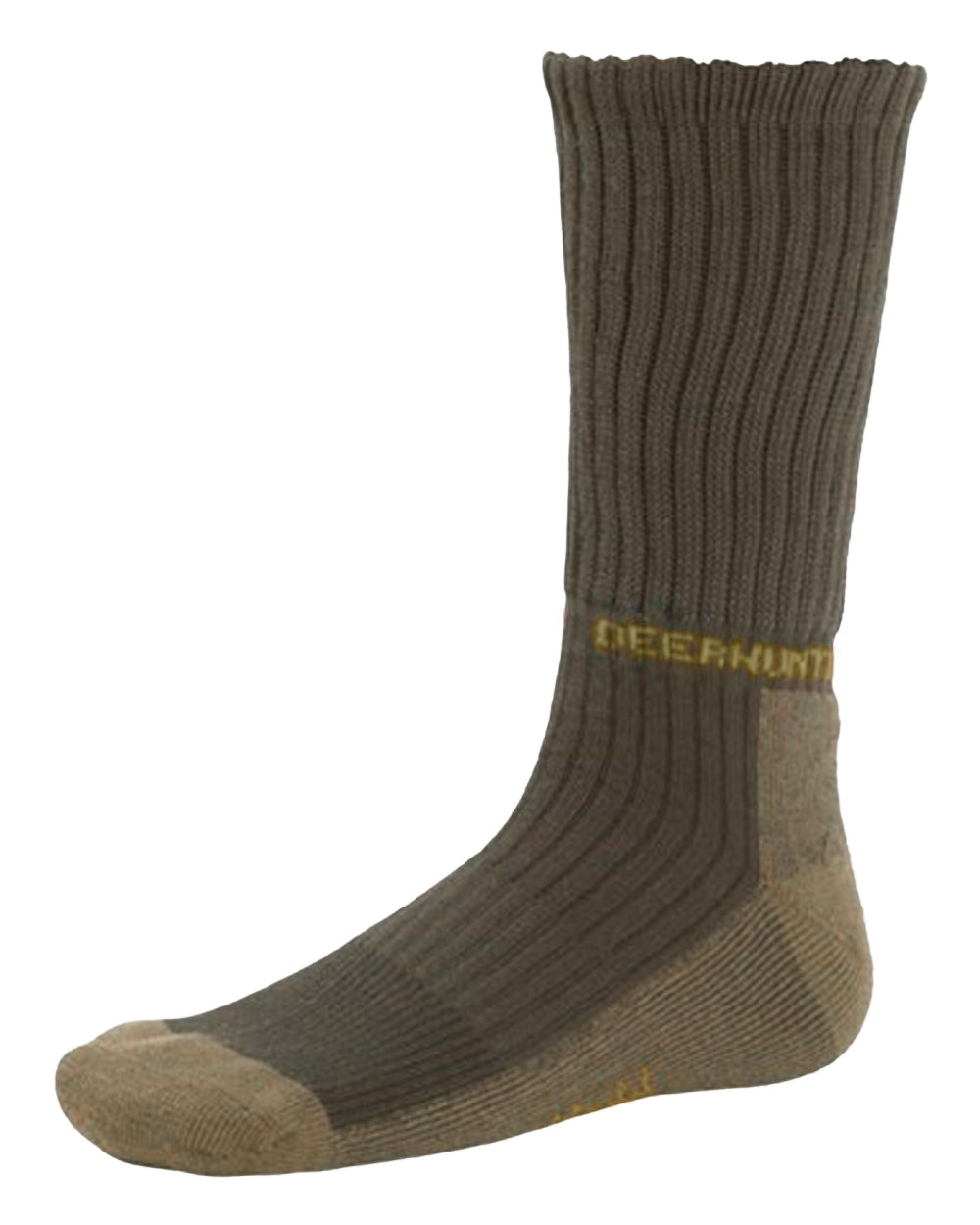 Dark Elm coloured Deerhunter Game Socks on white background 
