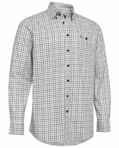 Blue Check Coloured Deerhunter Gavin Shirt on white background 