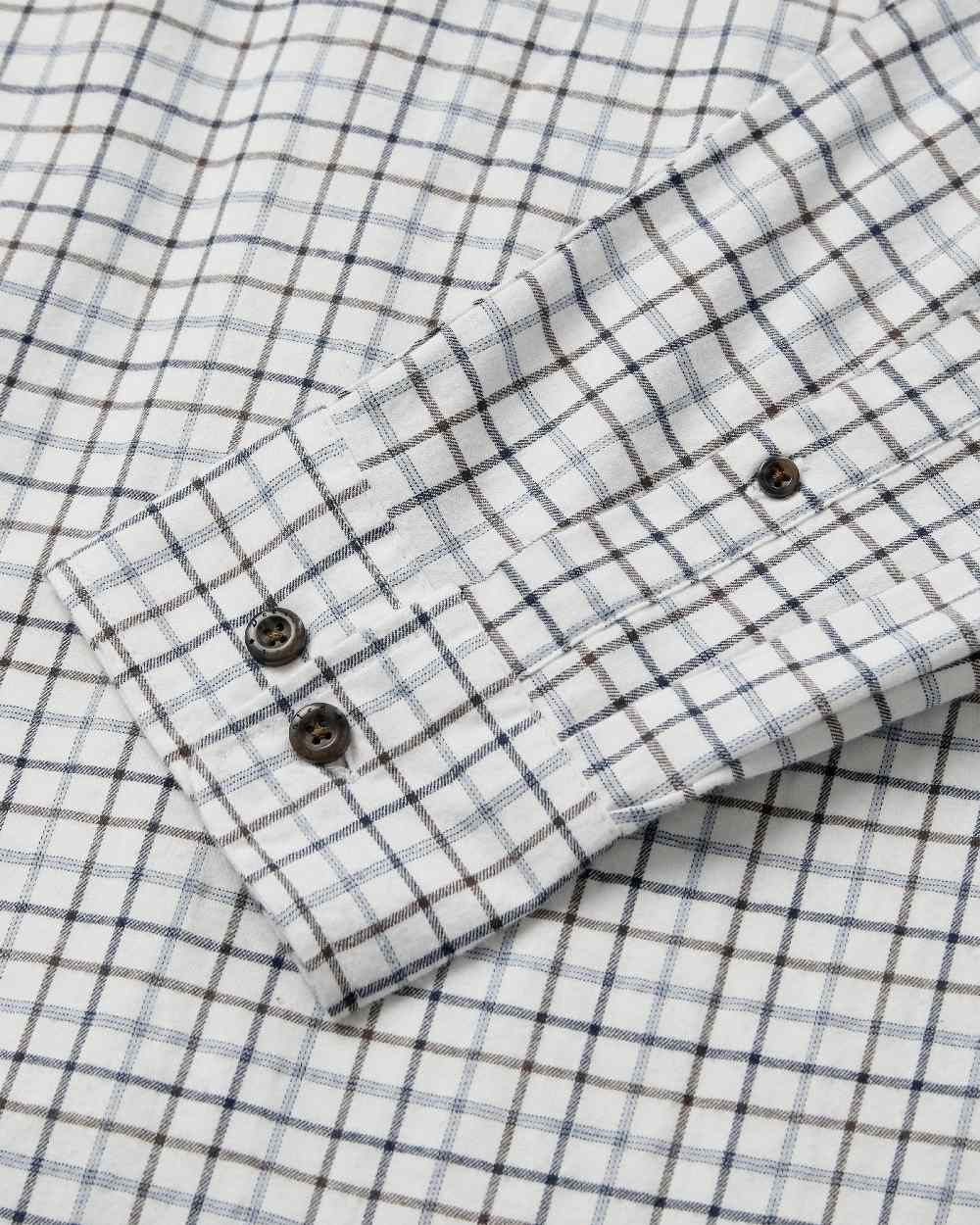 Blue Check Coloured Deerhunter Gavin Shirt on white background 