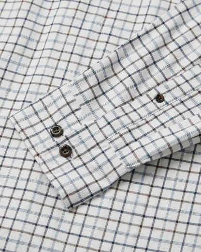 Blue Check Coloured Deerhunter Gavin Shirt on white background 