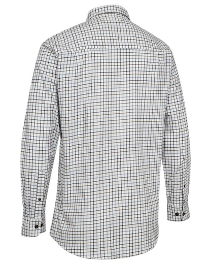 Blue Check Coloured Deerhunter Gavin Shirt on white background 