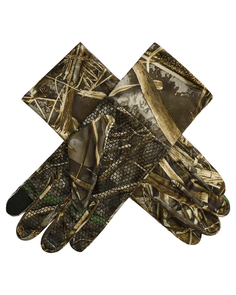 Realtree Max-7A coloured Deerhunter Gloves With Silicone Grip on white background 
