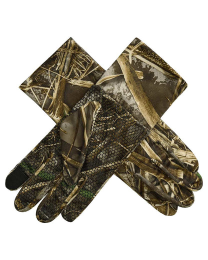 Realtree Max-7A coloured Deerhunter Gloves With Silicone Grip on white background 