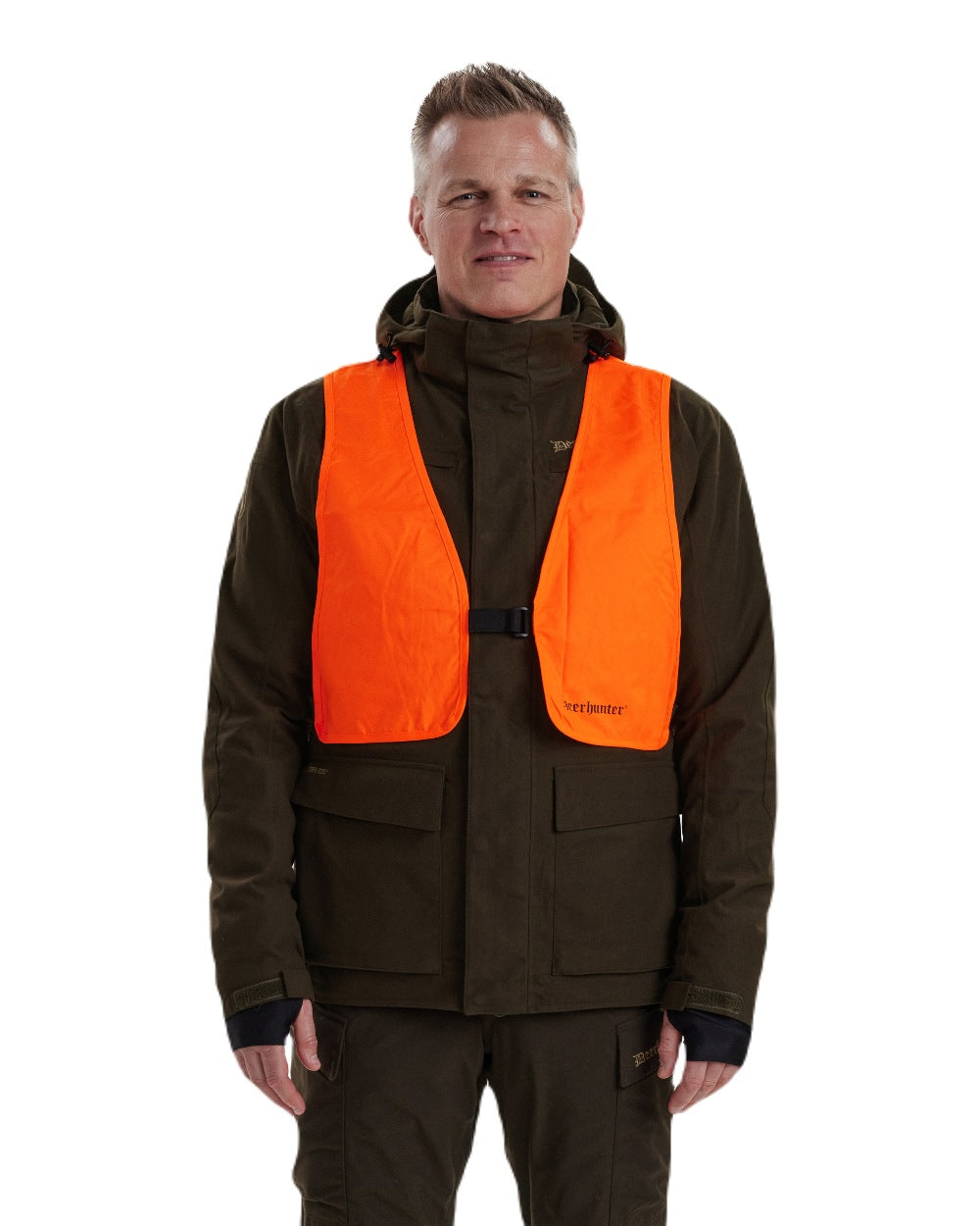 Wood coloured Deerhunter Heat Game Jacket on white background 