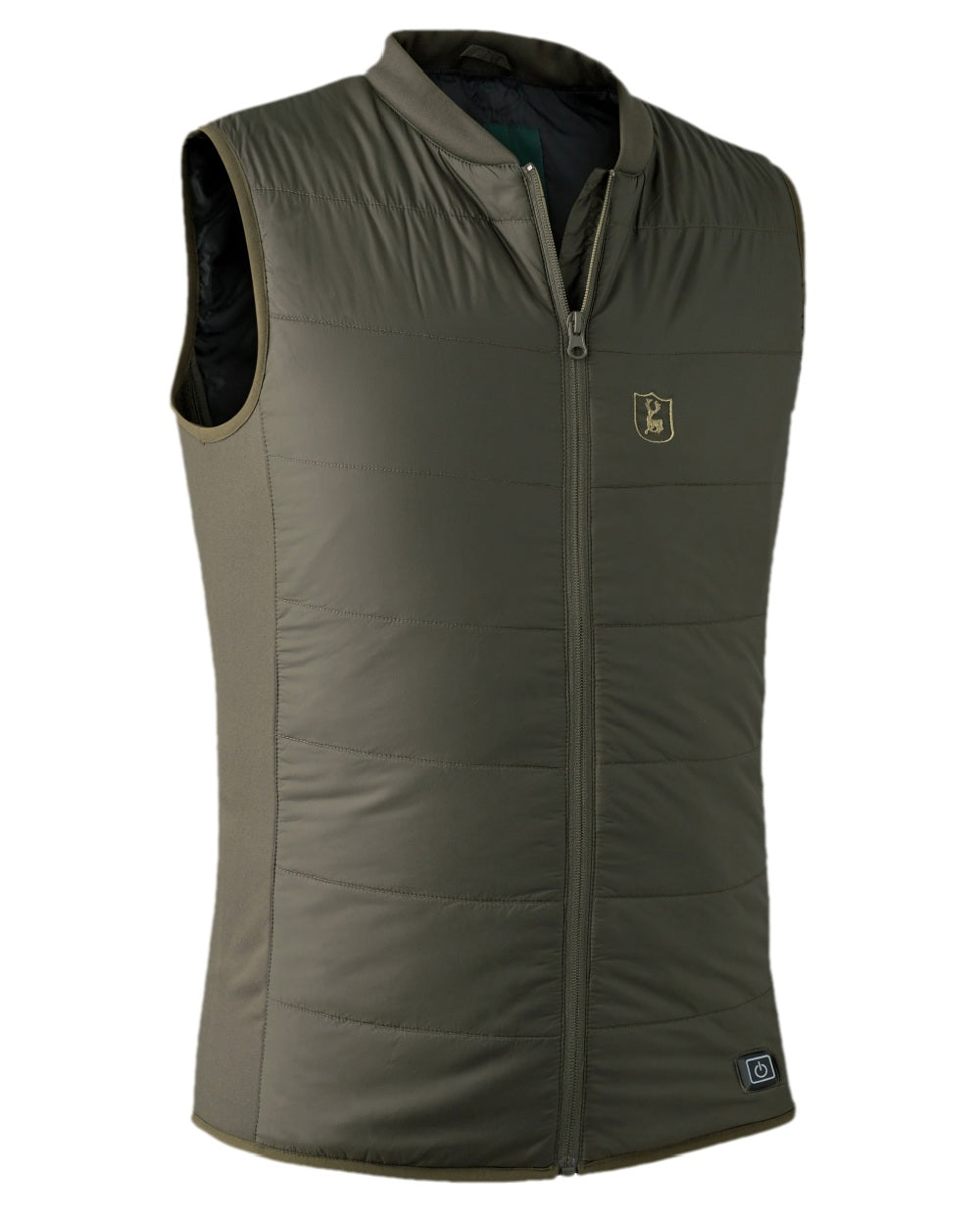 Deep Green Coloured Deerhunter Heat Inner Waistcoat on white background 