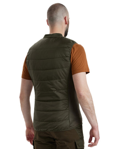 Deep Green Coloured Deerhunter Heat Inner Waistcoat on white background 