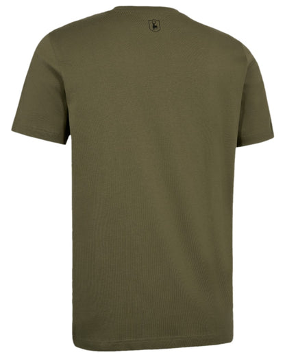 Glen Green Coloured Deerhunter Jaxon T-Shirt on white background 