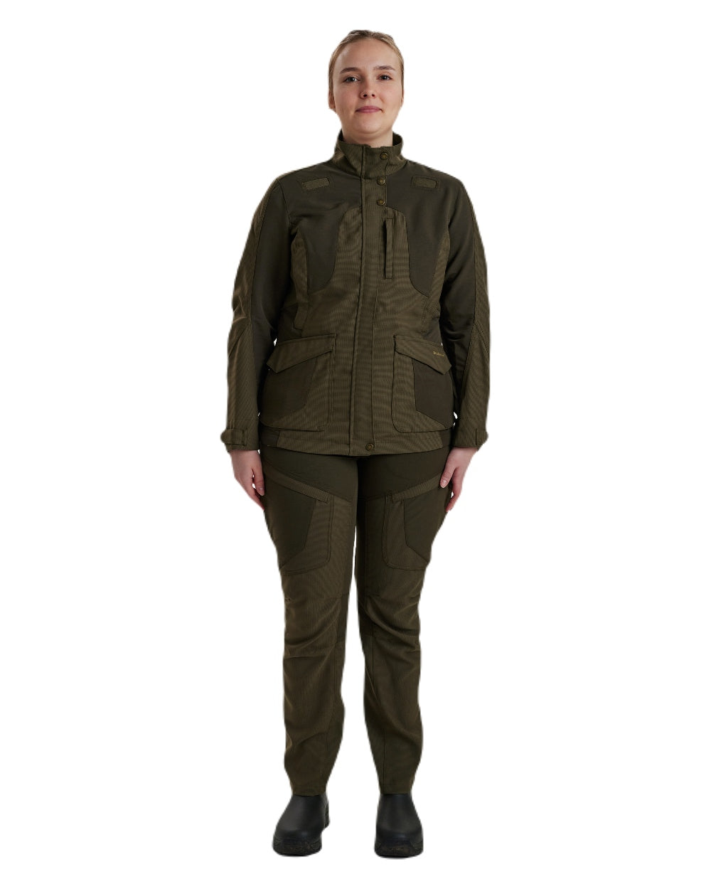 Palm Green coloured Deerhunter Lady Ann Extreme Jacket on white background 