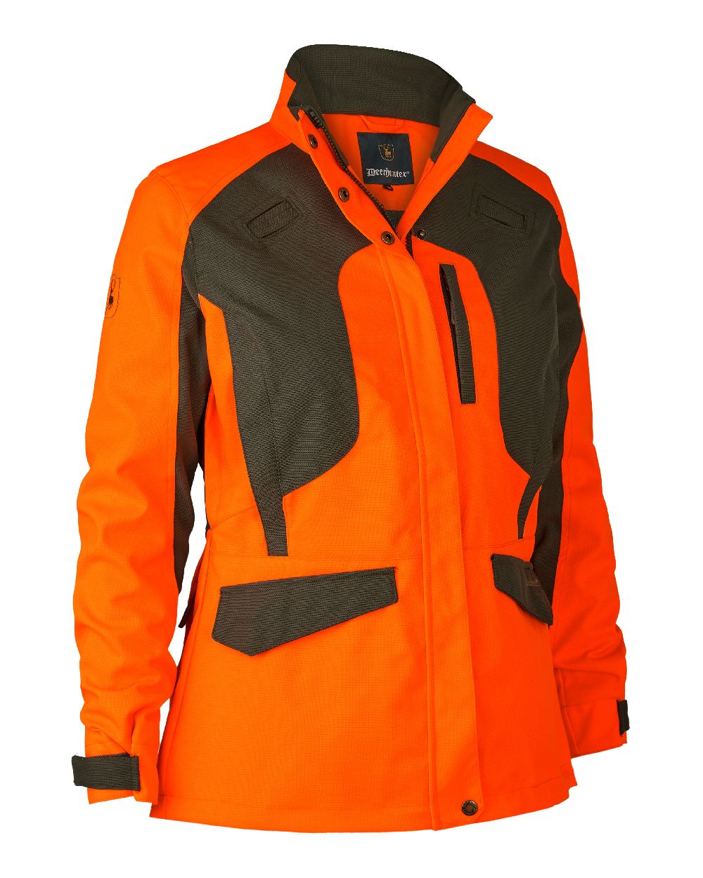 Orange coloured Deerhunter Lady Ann Extreme Jacket with Membrane on white background 