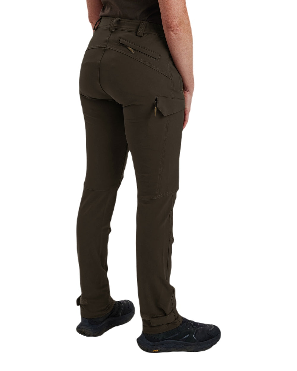 Fallen Leaf coloured Deerhunter Lady Ann Stretch Trousers on white background 