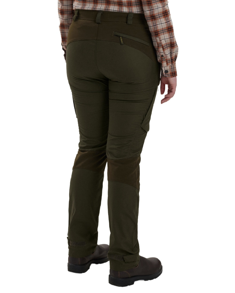 Deep Green coloured Deerhunter Lady Ann Trousers on white background 