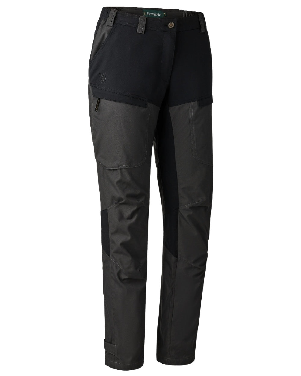 Black Ink coloured Deerhunter Lady Ann Trousers With Membrane on white background 