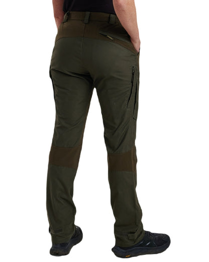 Deep Green coloured Deerhunter Lady Ann Trousers With Membrane on white background 