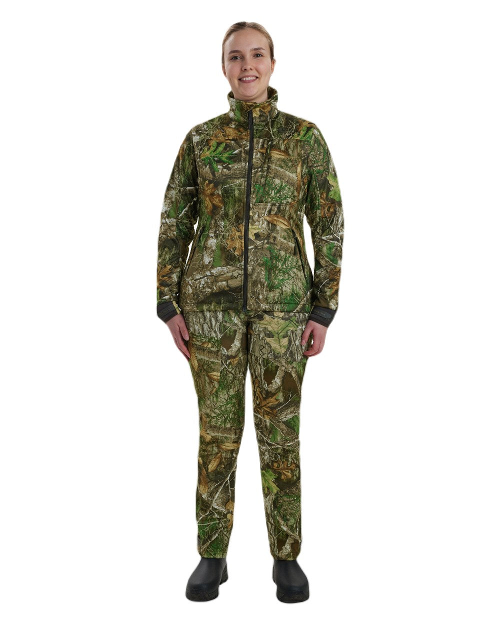 Realtree Adapt coloured Deerhunter Lady April Jacket on white background 