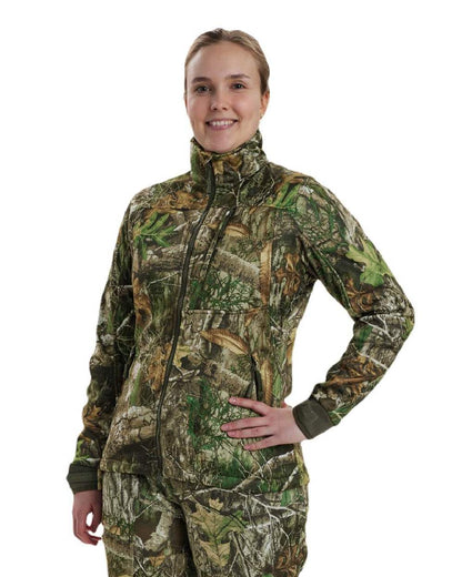 Realtree Adapt coloured Deerhunter Lady April Jacket on white background 