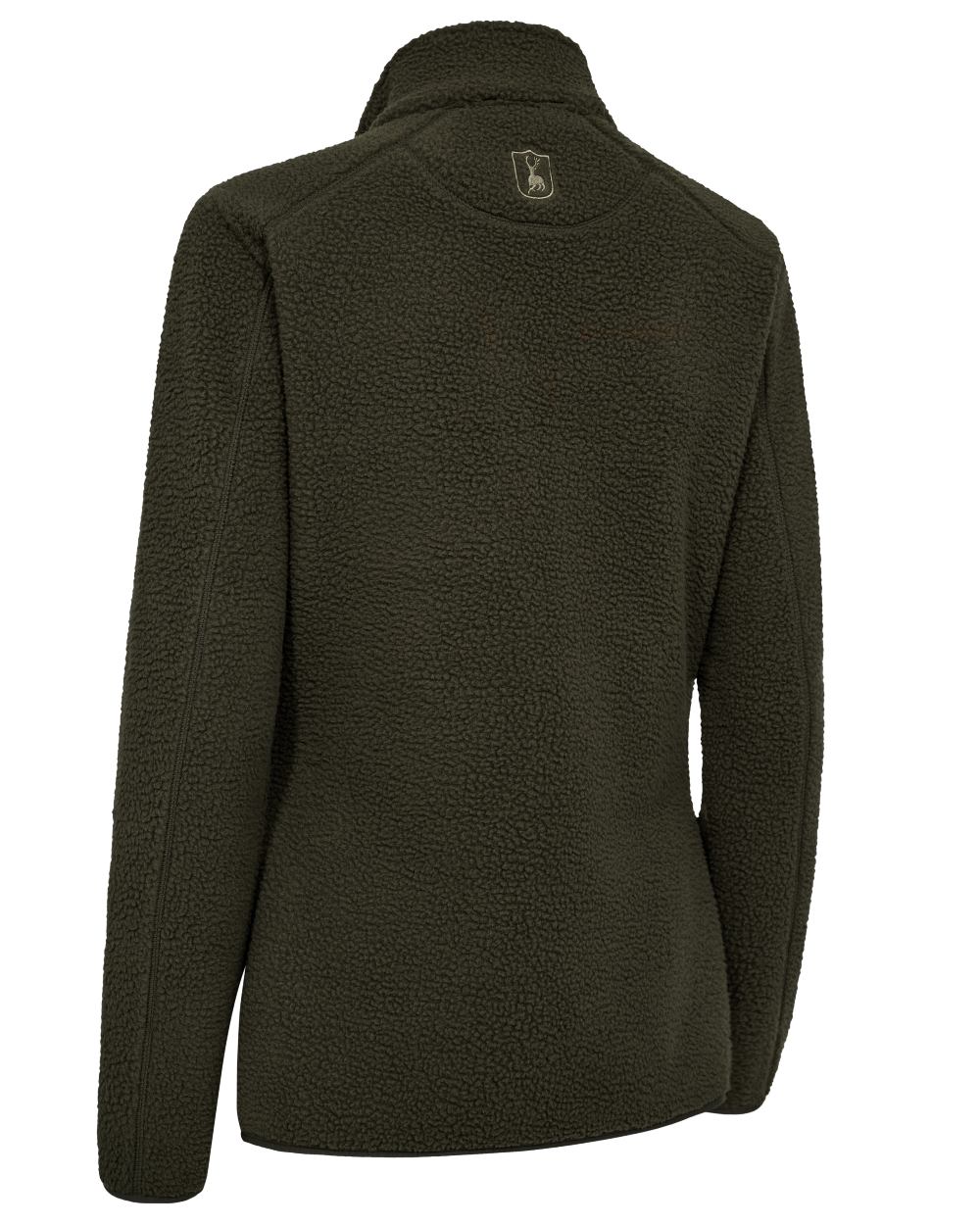 Forest Green coloured Deerhunter Lady Atlas Fleece Jacket on white background 