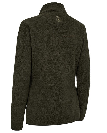 Forest Green coloured Deerhunter Lady Atlas Fleece Jacket on white background 