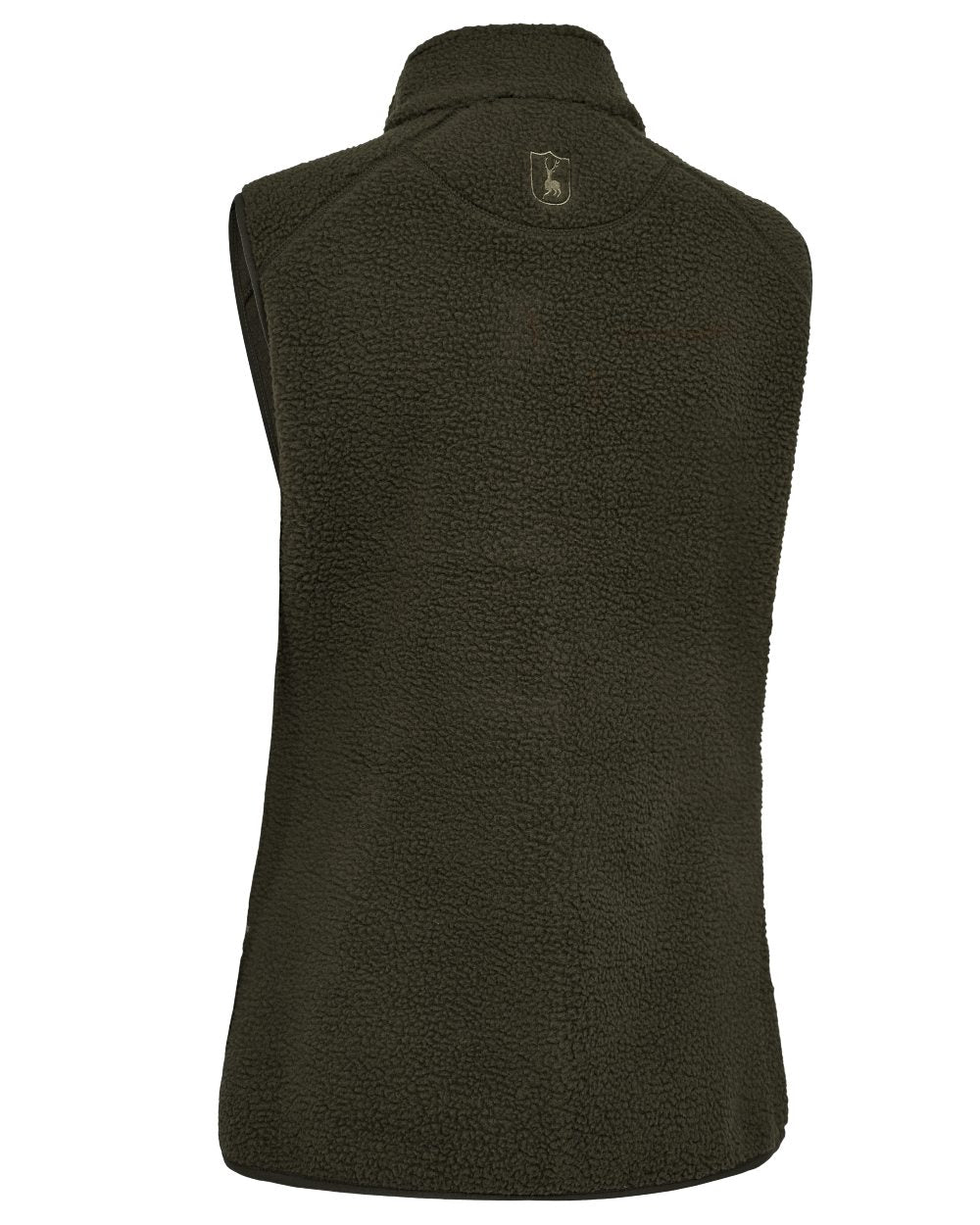 Forest Green coloured Deerhunter Lady Atlas Fleece Waistcoat on white background 