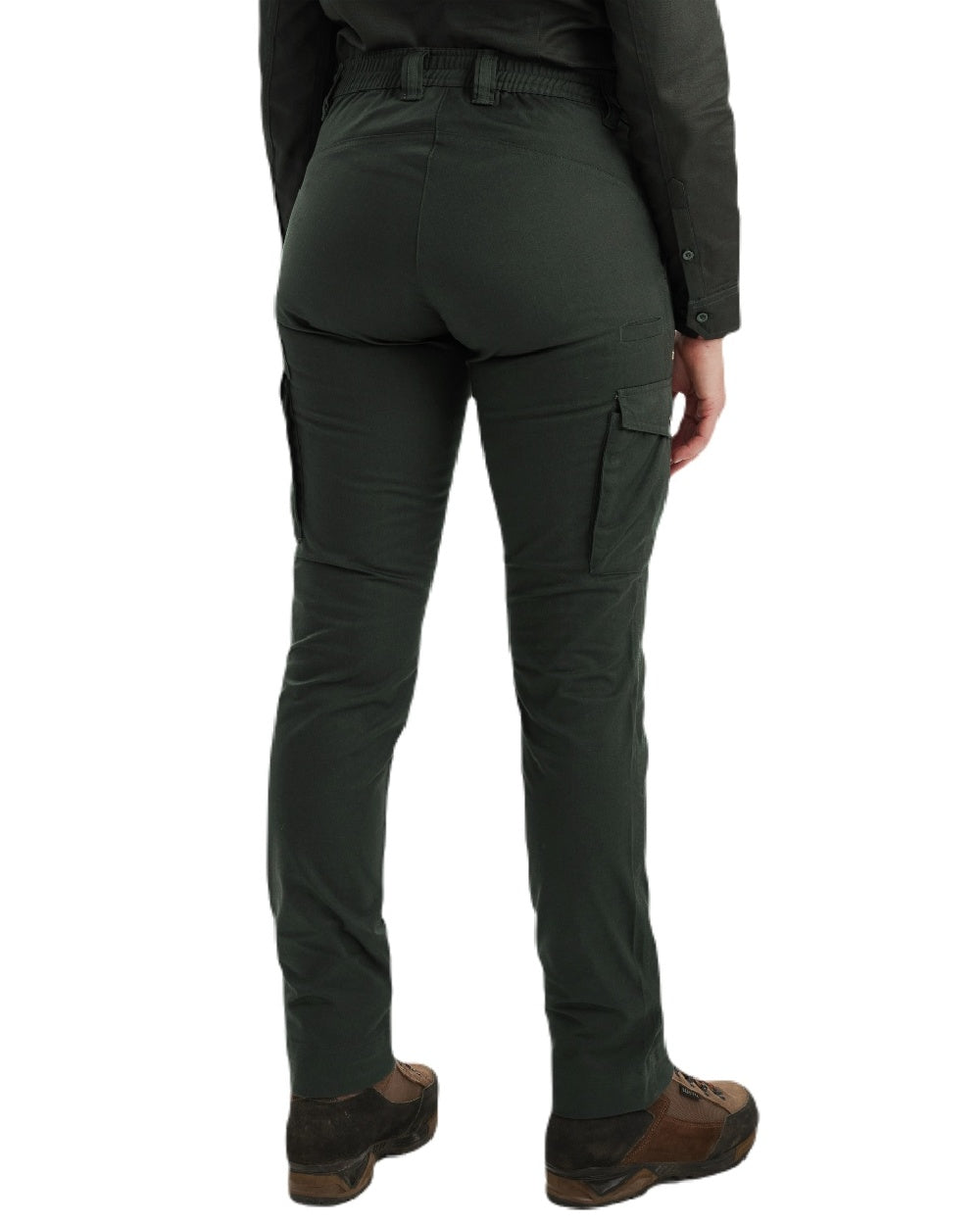 Timber coloured Deerhunter Lady Atlas Trousers on white background 