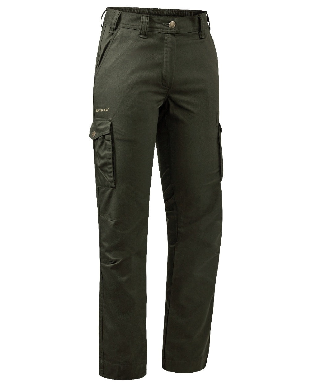 Timber coloured Deerhunter Lady Atlas Trousers on white background 