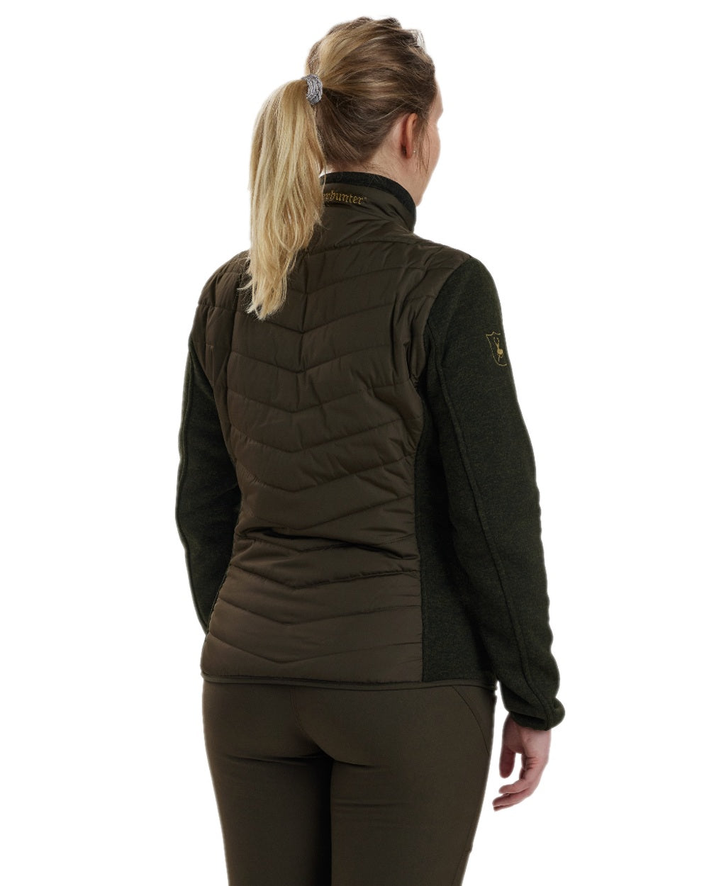 Timber Coloured Deerhunter Lady Caroline Padded Jacket on white background 