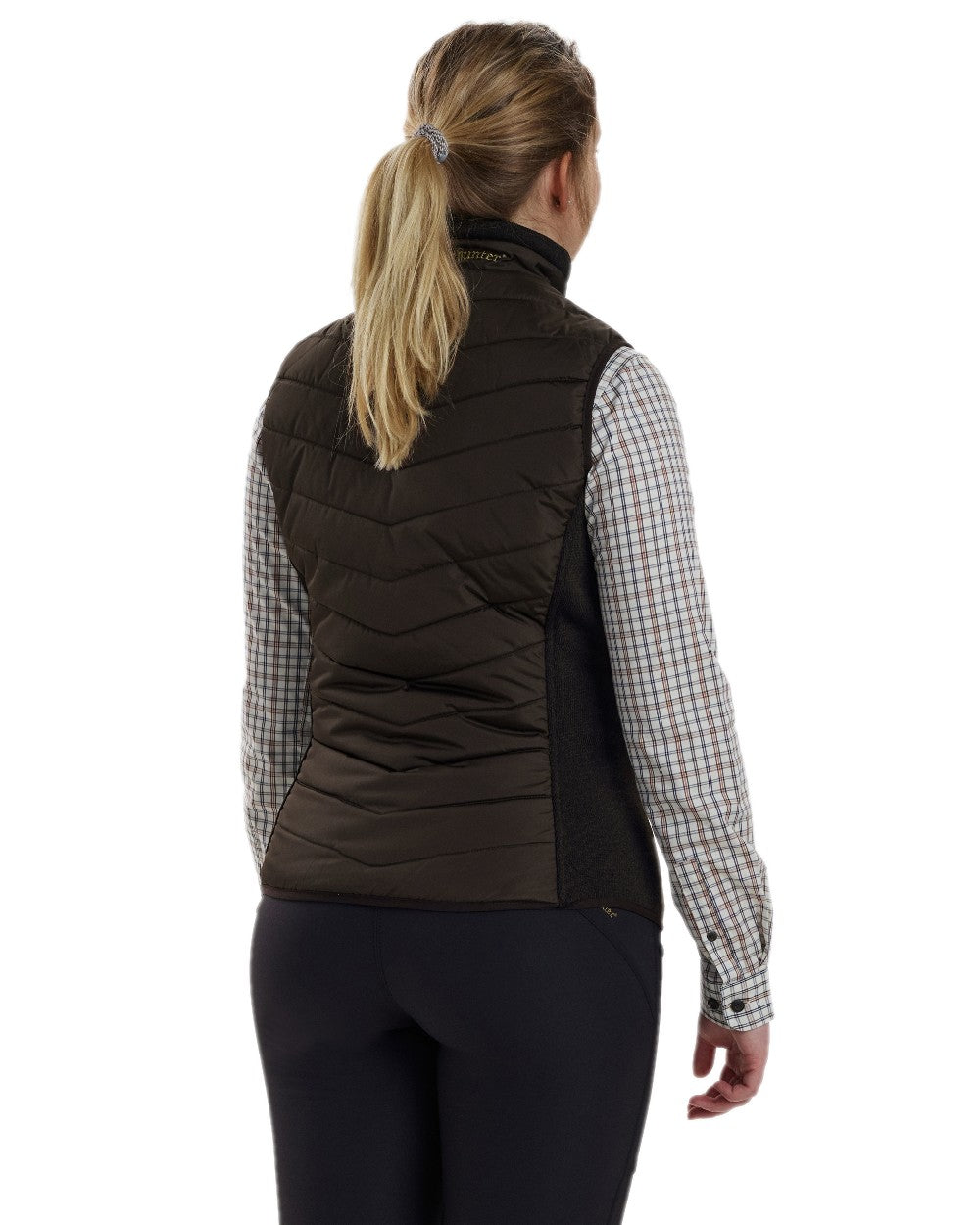 Brown Leaf Coloured Deerhunter Lady Caroline Padded Waistcoat on white background 